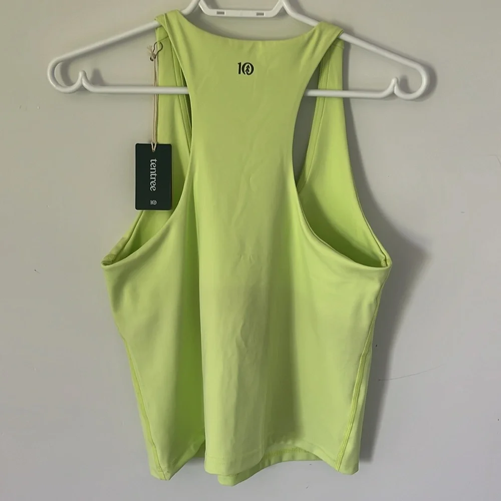 tentree Neon Lime Racerback Workout Tank - Picture 4 of 4